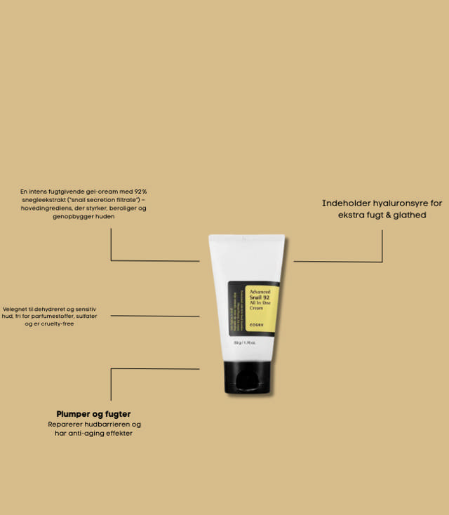 Cosrx Advanced Snail 92 All In One Cream Tube, 50 g.