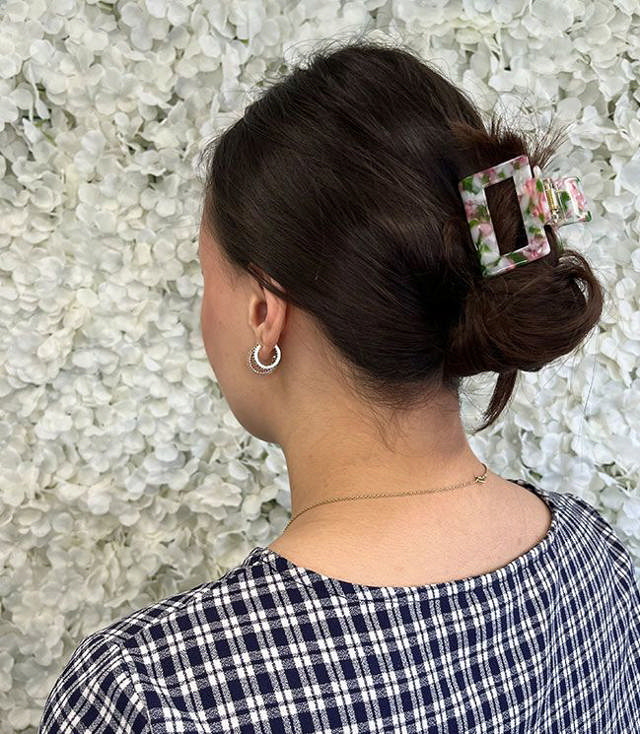 JA-NI Hair Accessories - Hair Clamps Sofia, The Green Marble