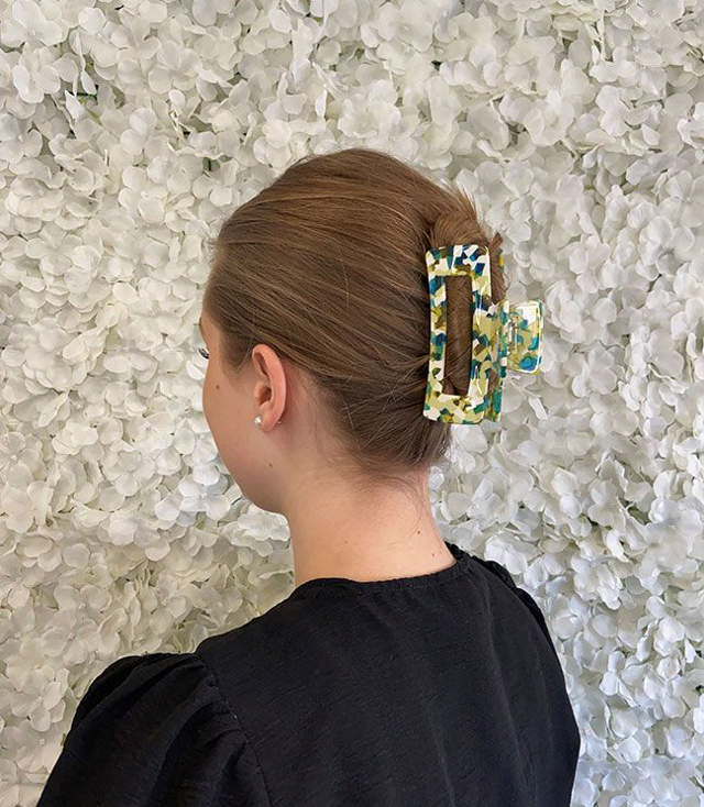 JA-NI Hair Accessories - Hair Clamps Clara, The Green