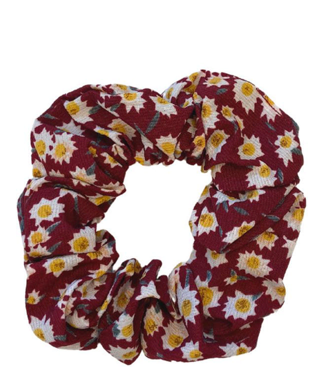 JA-NI Hair Accessories - Hair Scrunchies Small, The Purple Marguerite