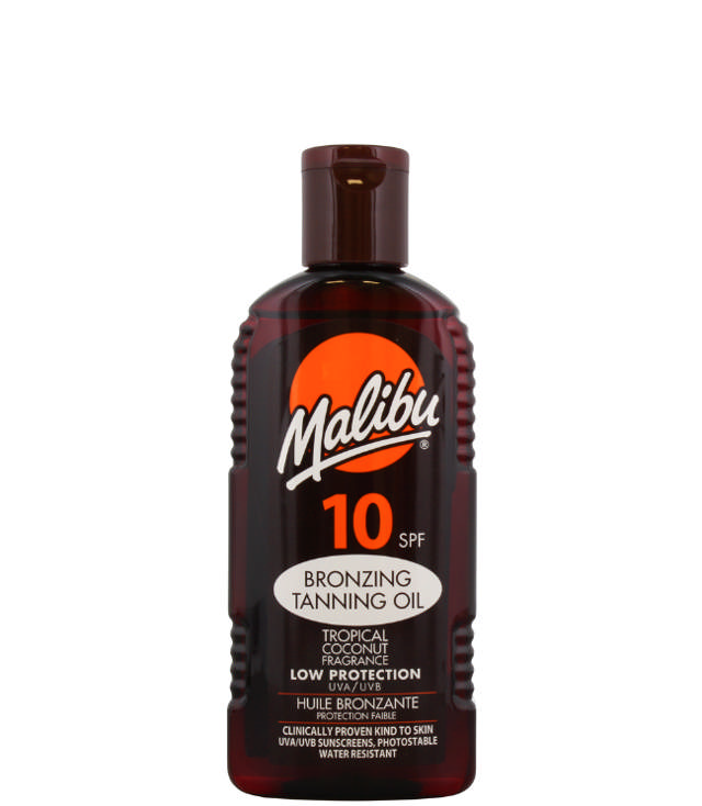 Malibu Tanning Oil SPF10, 200 ml.
