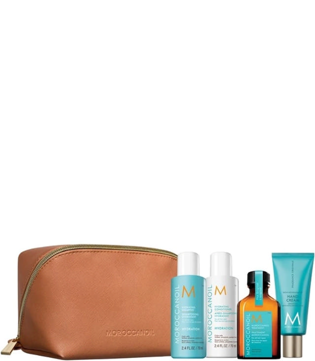 Moroccanoil Volume Travel Kit - Shampoo 70 ml + Conditioner 70 ml + Treatment 25 ml + Hand cream 40 ml