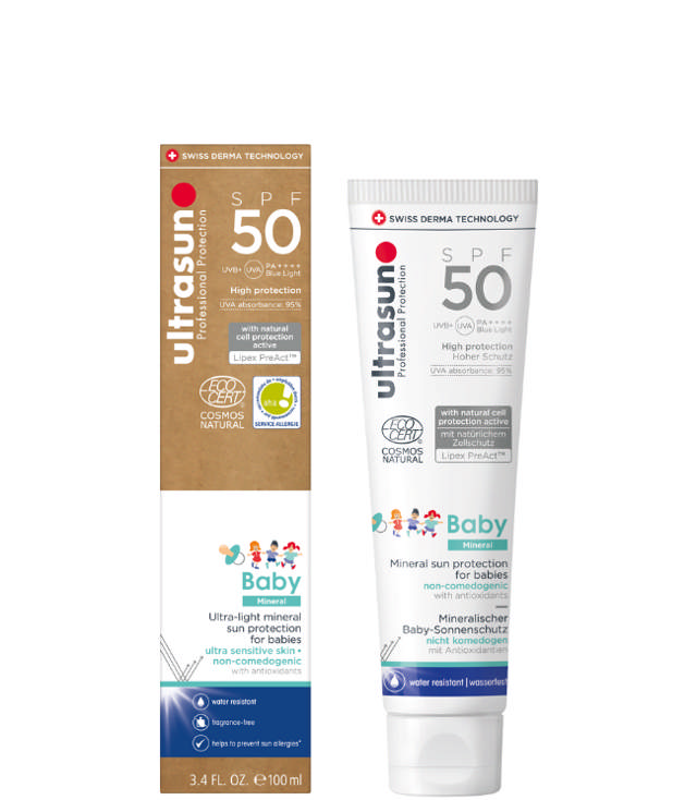 Ultrasun Baby Mineral SPF50 Tube, 100 ml.